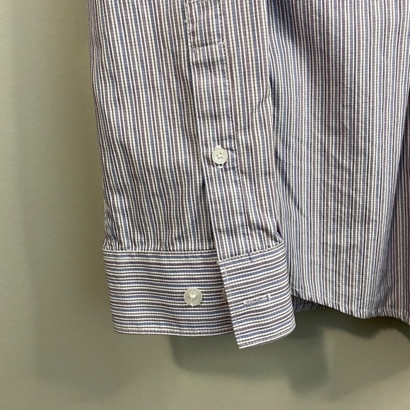 Calvin Klein Pin Striped Men's Button-up Shirt Size XL - Picture 4 of 11